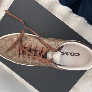 Coach Men’s Brown Signature Canvas Sneaker